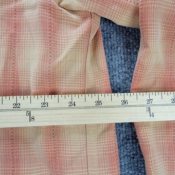 Tommy Bahama Shirt Mens‎ XL Orange Plaid Long Sleeve Button Up Beach Summer - Picture 3 of 7